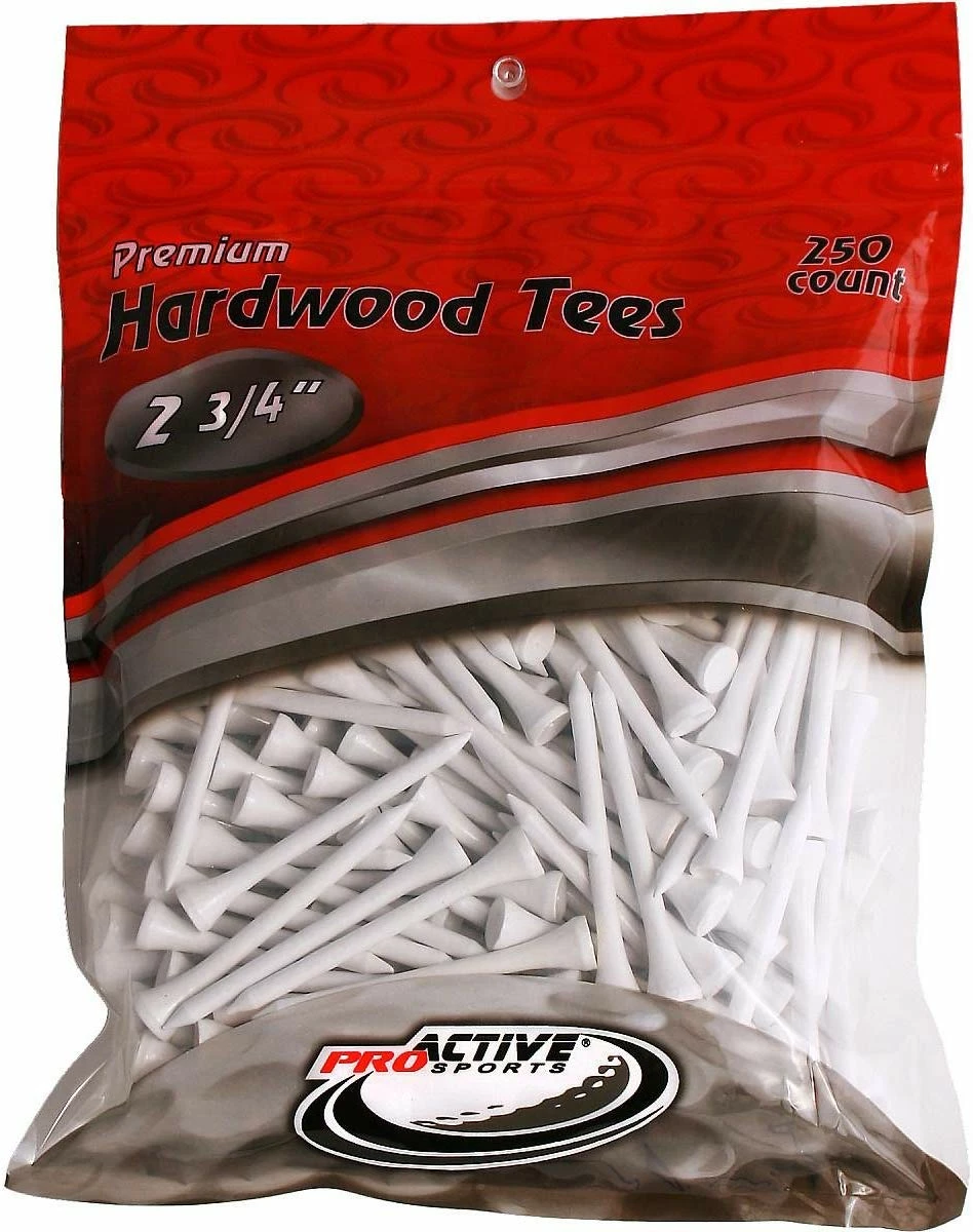 CaddiesShack ProActive Premium Sports Hardwood Golf Tees 2.75" 250 Count - Image 2
