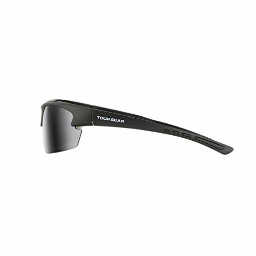 Hireko Tour Gear Men's Semi-Rimless Sunglasses - Matte Black - Image 3