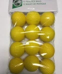 Proactive Reduced Flight Yellow Foam Golf Balls - 12 Pack