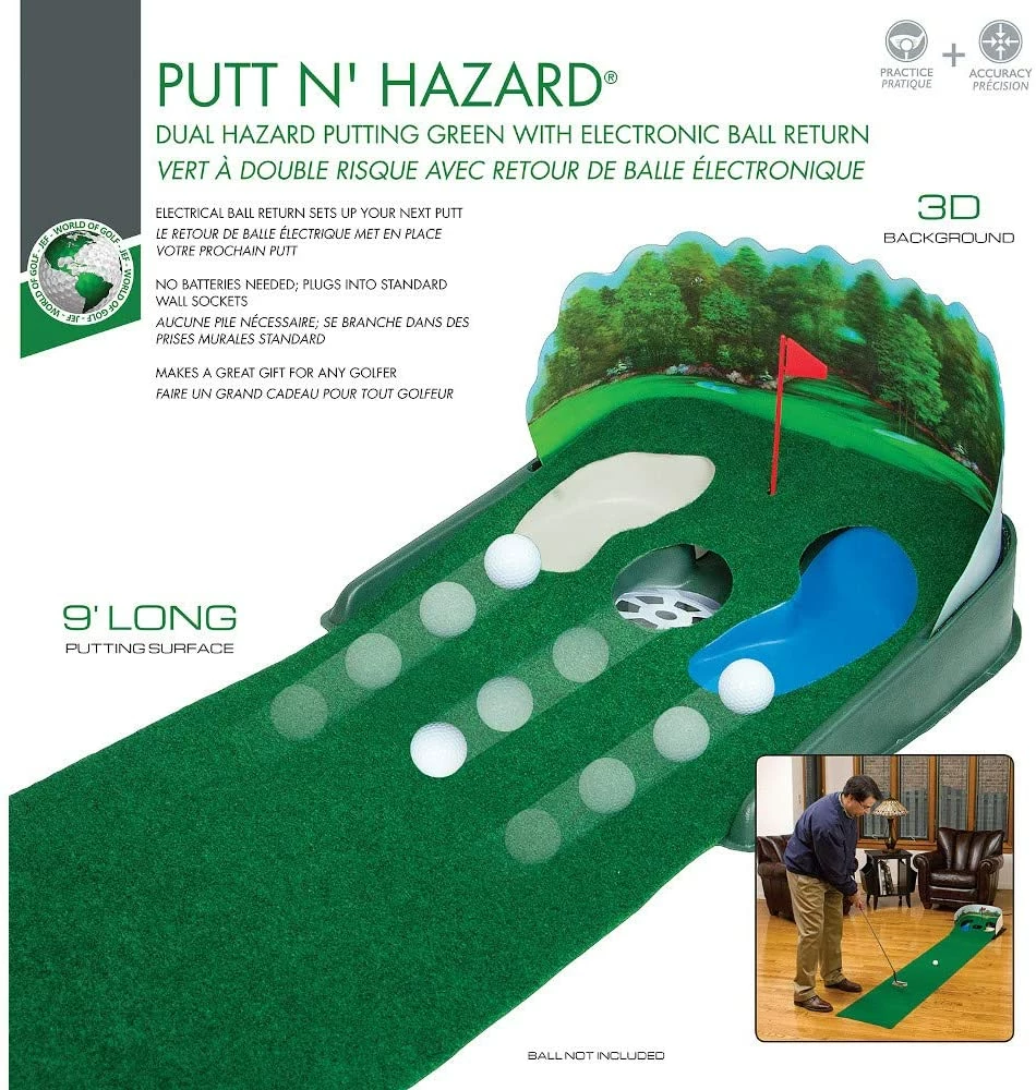 J&M Putt N' Hazard 9' Putting Mat - Image 2