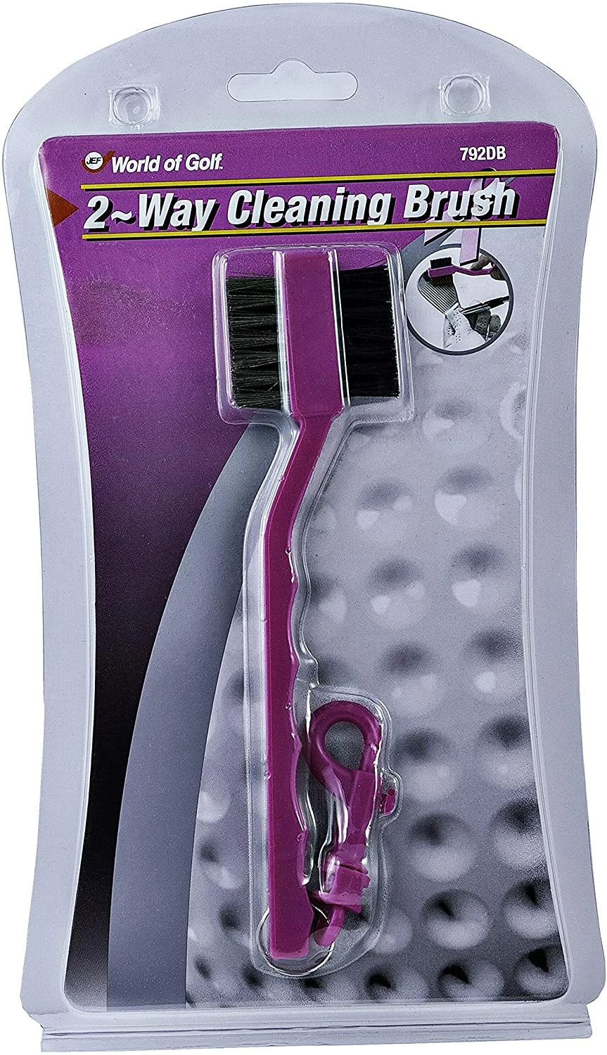 J&M Pink Awareness Dual Sided Cleaning Brush - Image 2
