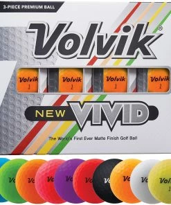 Volvik Vivid Matte Finish Golf Balls - Dozen