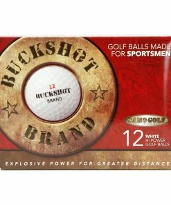 Hireko BUCKSHOT BRAND GOLF BALLS - 12 Golf Balls In Package