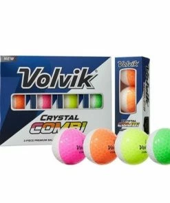 Volvik Crystal Combi Split Colored Golf Balls
