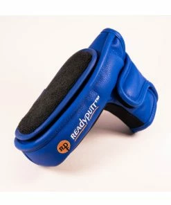ReadyPutt Blade Mid-Mallet Putter Head Cover With Ball Cleaner - Royal Blue