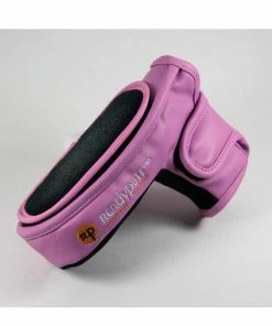 ReadyPutt Blade Mid-Mallet Putter Head Cover With Ball Cleaner - Pink