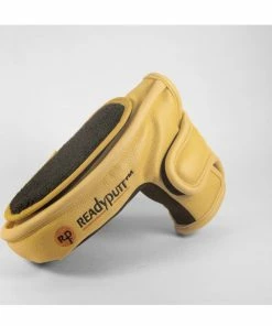 ReadyPutt Blade Mid-Mallet Putter Head Cover With Ball Cleaner - Yellow