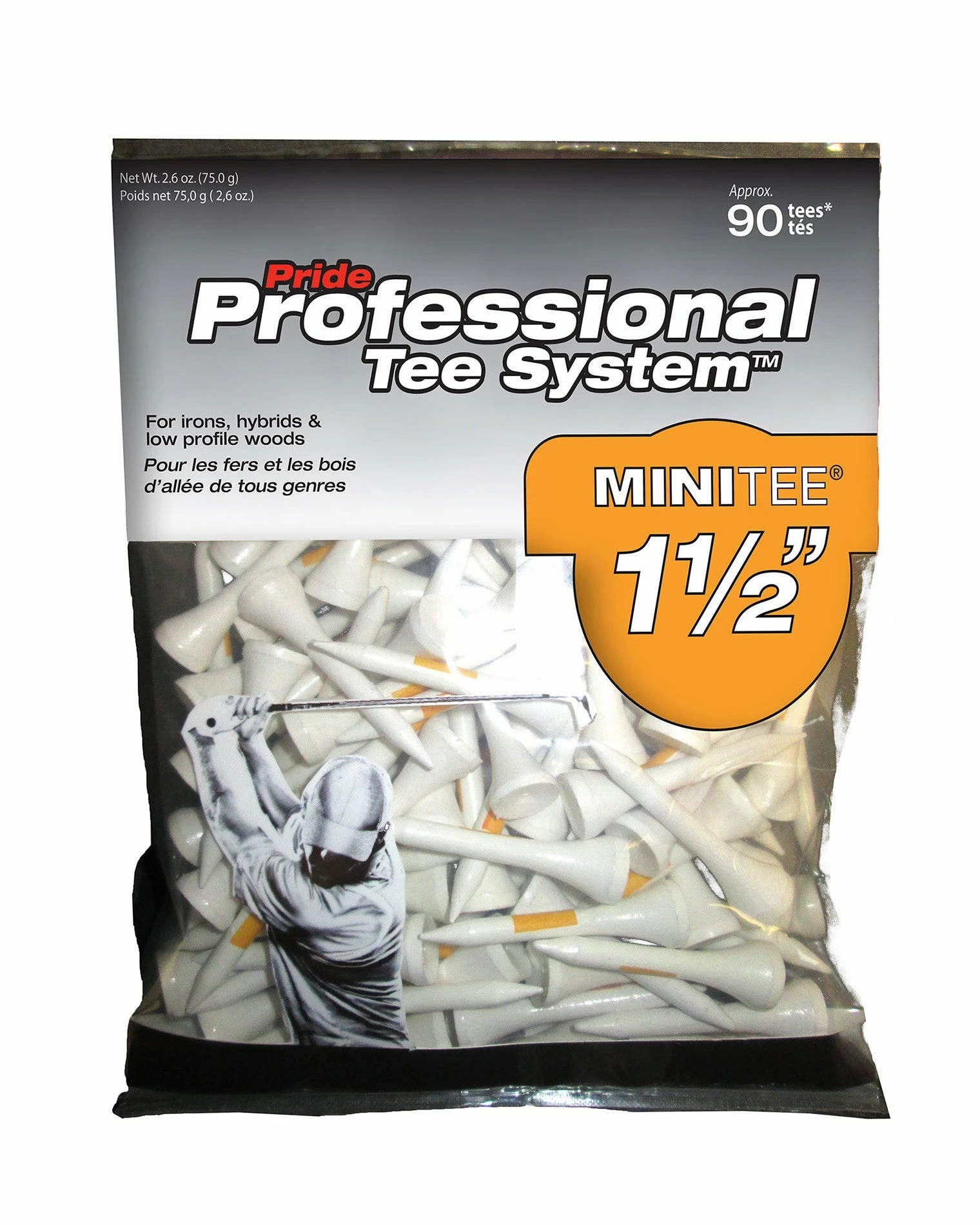 J And M Pride Professional Tee System ProLength Golf Tees - Image 2