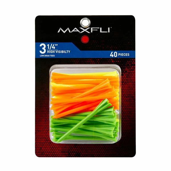 Golf Works Maxfli Pronged High-Visibility Golf Tees - 40 Pack - Image 2