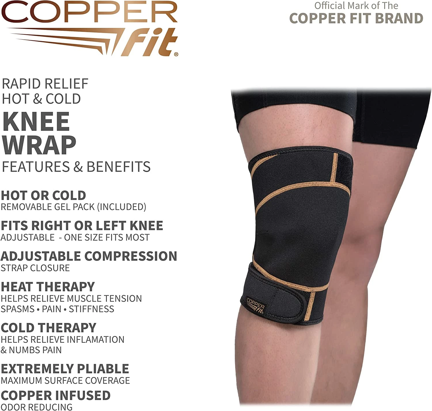 Proactive Copper Fit Rapid Relief Knee Wrap - Image 3