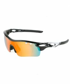 Hireko Tour Gear Gloss Black Interchangeable Sunglasses (with 5 Lense)