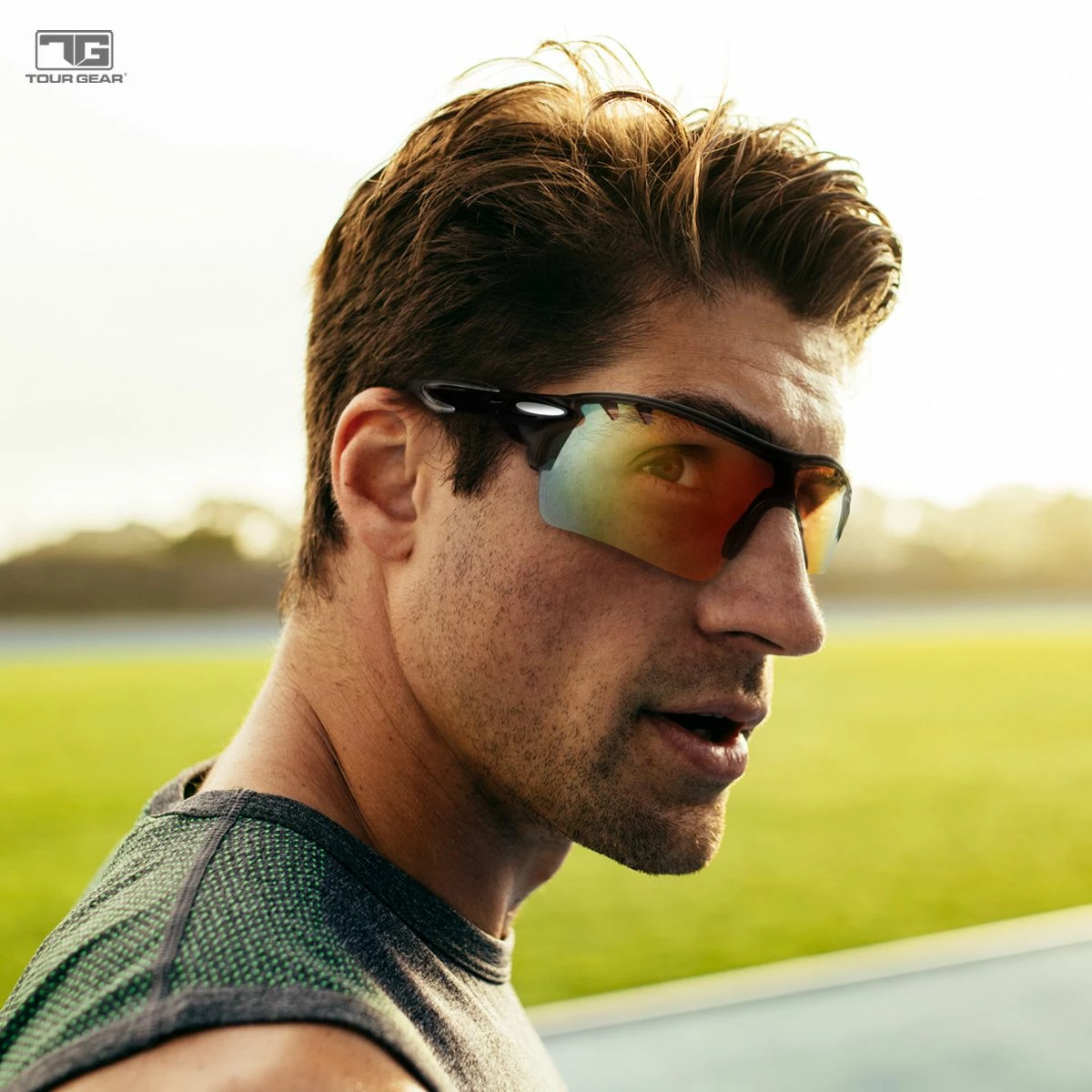 Hireko Tour Gear Gloss Black Interchangeable Sunglasses (with 5 Lense) - Image 6