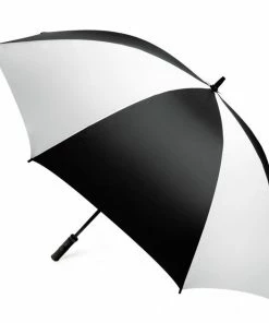 Hireko 62 Inch Deluxe Golf Umbrella Black/White