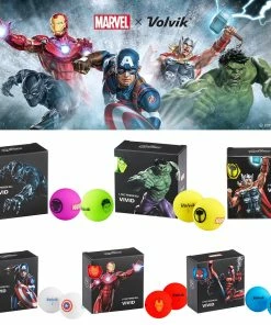 Volvik Marvel Character Golf Ball 4 Pack