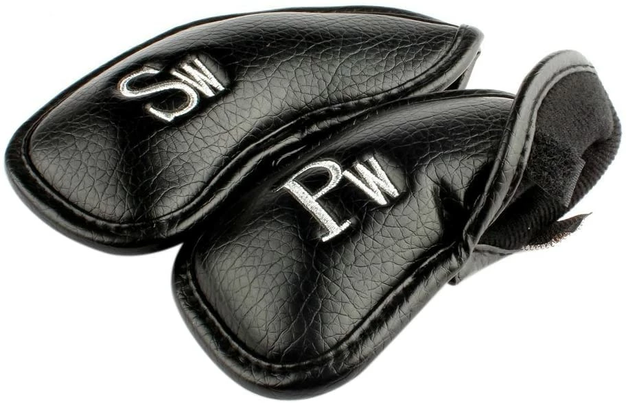 HNM Golf Volf Golf Black Synthetic Leather Iron Covers Set - Image 6
