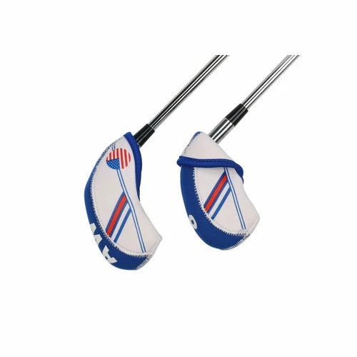 HNM Golf Volf Golf USA Flag Neoprene Iron Head Covers Set - Image 3