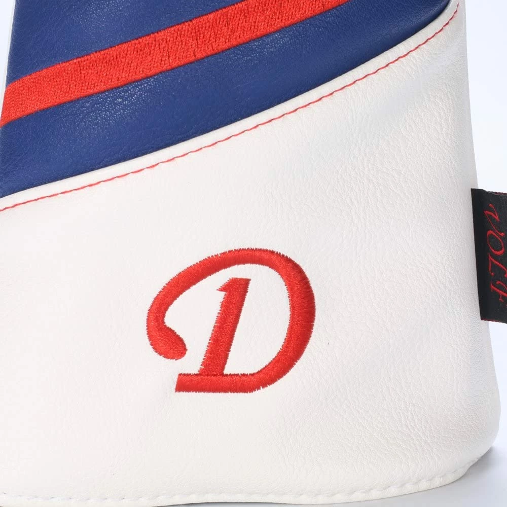 HNM Golf Volf Golf Red White Blue Leather Spider Headcovers - Image 5