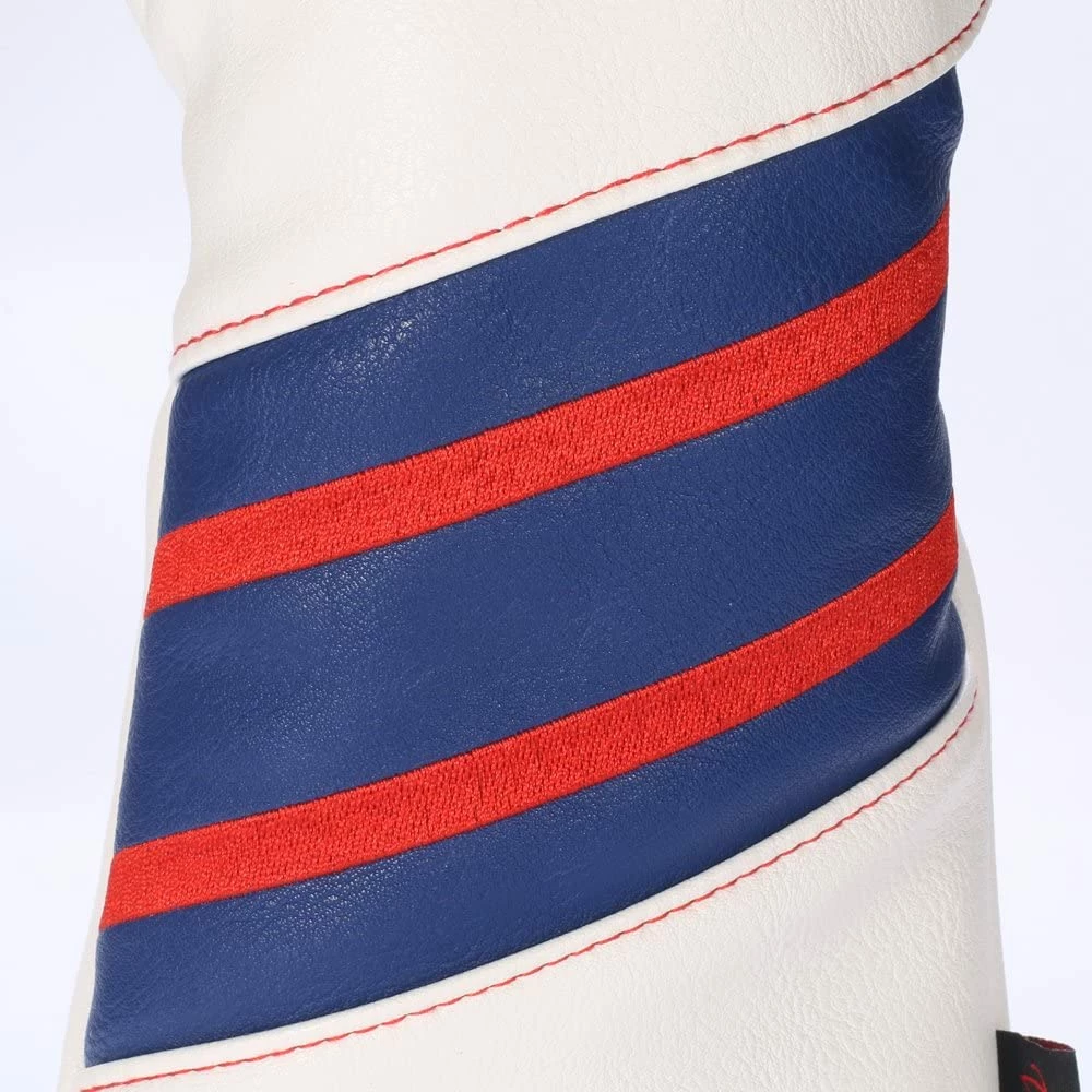 HNM Golf Volf Golf Red White Blue Leather Spider Headcovers - Image 7