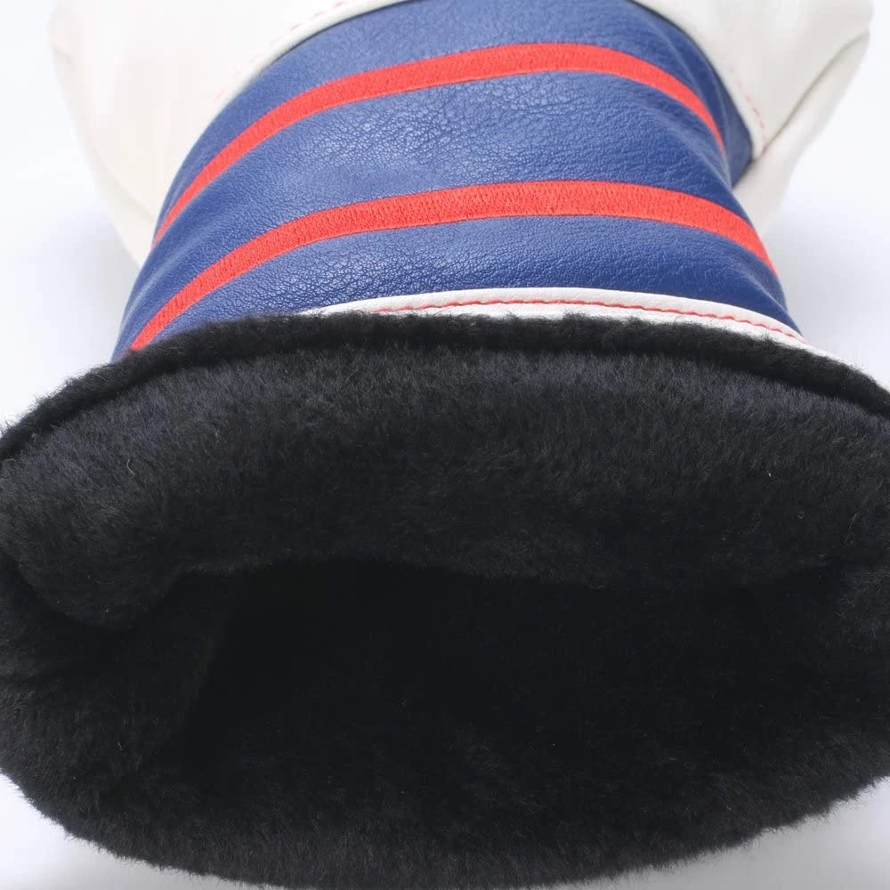 HNM Golf Volf Golf Red White Blue Leather Spider Headcovers - Image 9