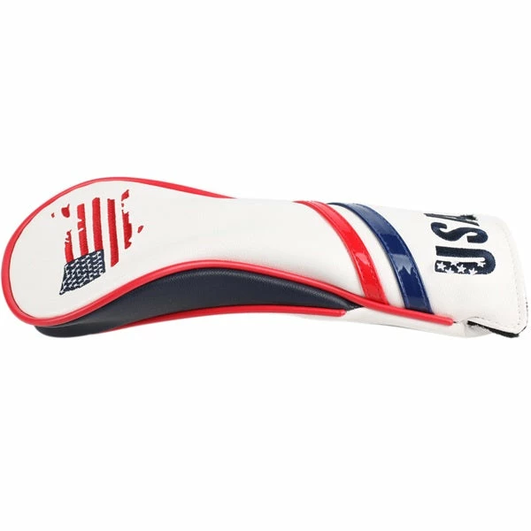 HNM Golf Volf Golf Red White Blue Leather USA Headcovers - Image 4