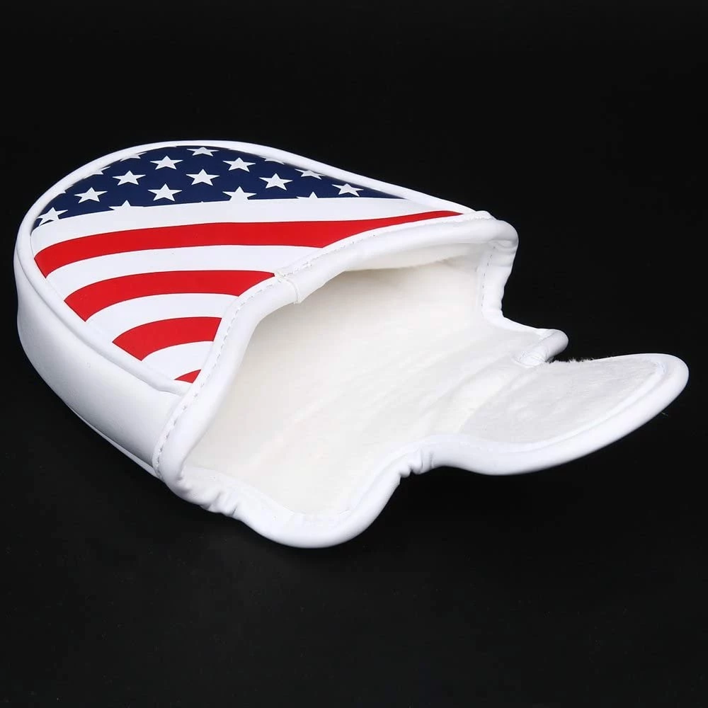 HNM Golf Volf Golf Red White Blue Synthetic Leather USA Mallet Putter Cover - Image 5