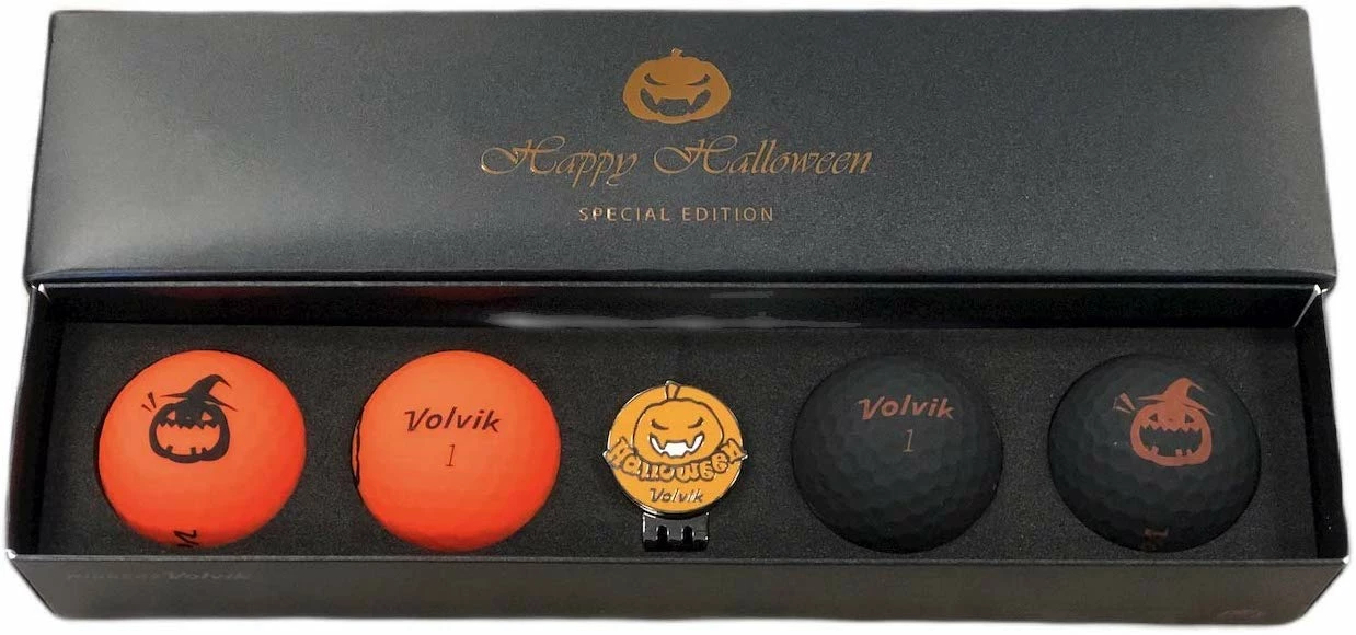 CaddiesShack Volvik Vivid Happy Halloween Special Edition Golf Ball & Ball Marker Set