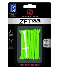 CaddiesShack Zero Friction Golf Tees - Green (2.75" X 40)